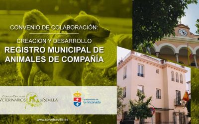 El Ayuntamiento de La Rinconada renueva su convenio con el Colegio de Veterinarios de Sevilla para la elaboración del Registro Municipal de Animales de Compañía