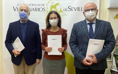 Cajasur y el Colegio de Veterinarios de Sevilla firmamos un convenio de colaboración con beneficios para los veterinarios colegiados