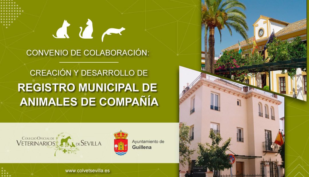 Guillena renueva su convenio con el Colegio de Veterinarios de Sevilla para la identificación de animales de compañía