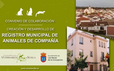 Las Navas de la Concepción firma un convenio con el Colegio de Veterinarios de Sevilla para la identificación de animales de compañía