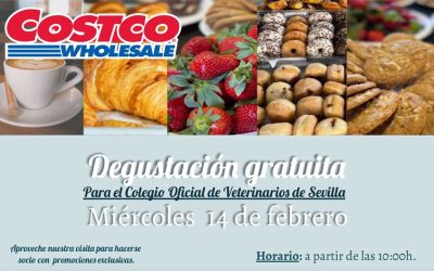 Desayuno gratuito ofrecido por Costco Wholesale para colegiados del Colegio de Veterinarios de Sevilla