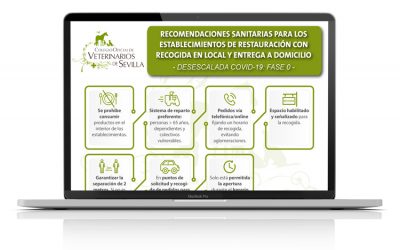 Recomendaciones sanitarias para los establecimientos de restauración con recogida en local y entrega a domicilio