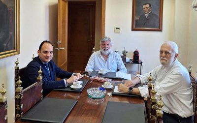 El Colegio de Veterinarios de Sevilla recibimos la visita de D. Rafael Belmonte Gómez, Diputado por Sevilla del Grupo Parlamentario Popular