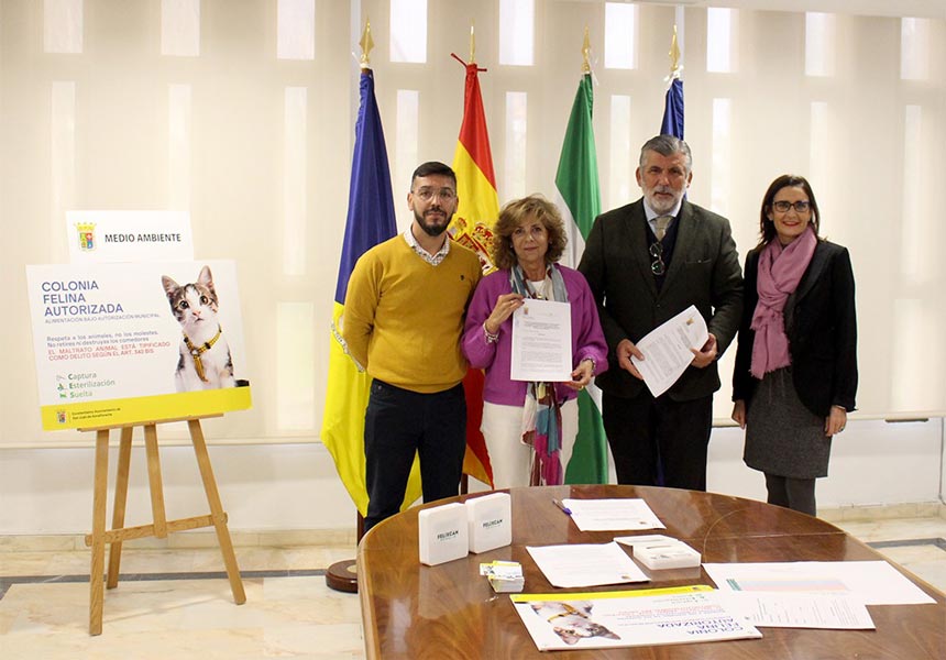 El Ayuntamiento de San Juan de Aznalfarache firma un convenio con el Colegio de Veterinarios de Sevilla para la creación del Registro Municipal de Animales de Compañía